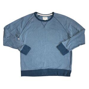 Lands End Sweater Mens Large Blue Vintage Sweatshirt Pullover Vintage Dodgeville